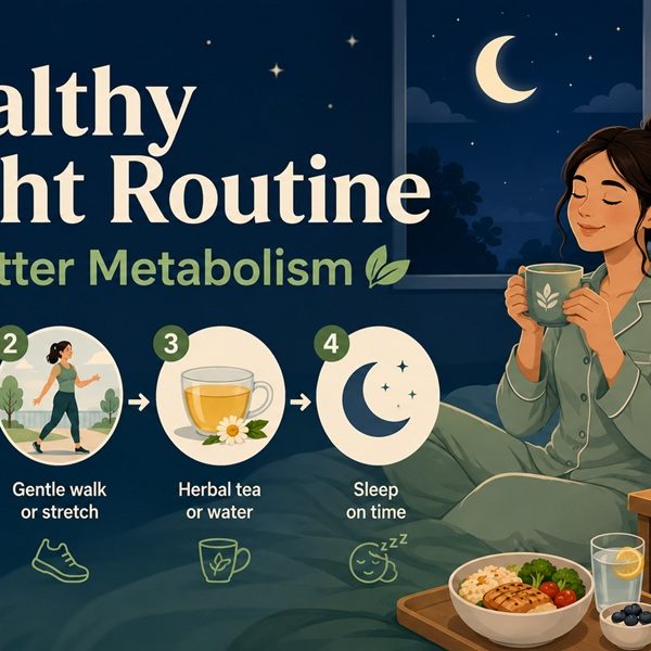healthy night routine for better metabolism