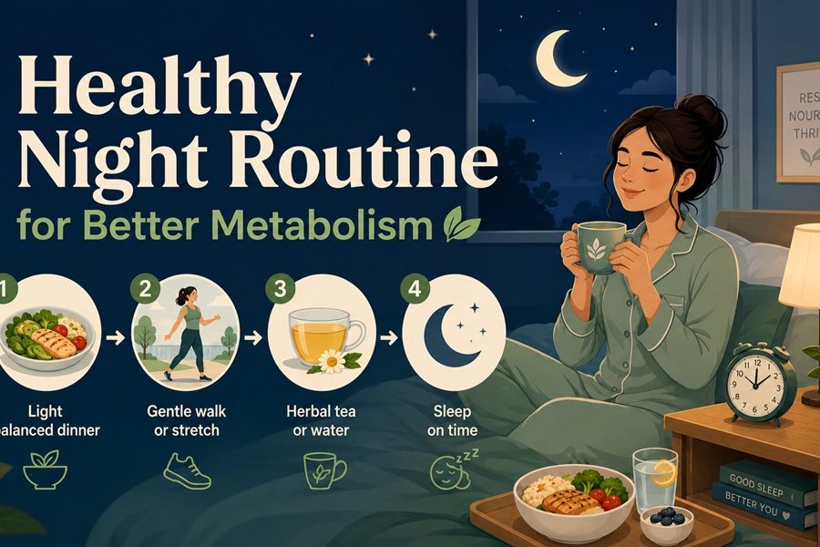 healthy night routine for better metabolism